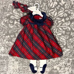 Max Studio Kids 3 Piece Holiday Christmas Dress Set NWT 12 Months